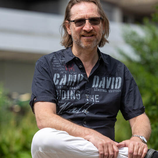 Oliver Scherke freut sich auf den Musiksommer mit seinem Publikum – und auf neue Gesichter. Portrait Oliver Scherke