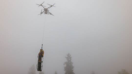 Vorstellung einer neuen Bergwacht-Lastendrohne