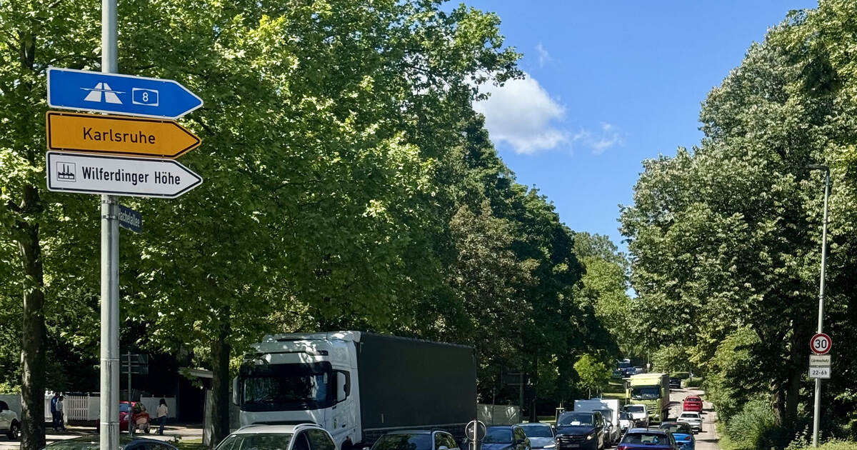 A8 closure, CSD and counter-demonstration: Heavy traffic in Pforzheim