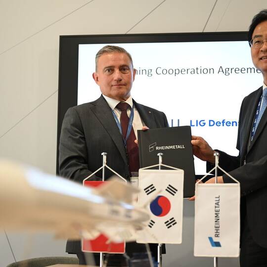 Rheinmetall kooperiert mit südkoreanischer Firma LIG D&A Rheinmetall kooperiert mit südkoreanischer Firma LIG D&A