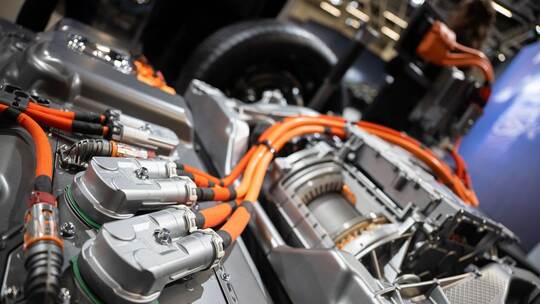 Fahrgestell mit Batterie für ein E-Auto