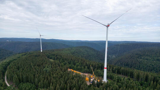 Windpark Kälbling Windrad Defekt