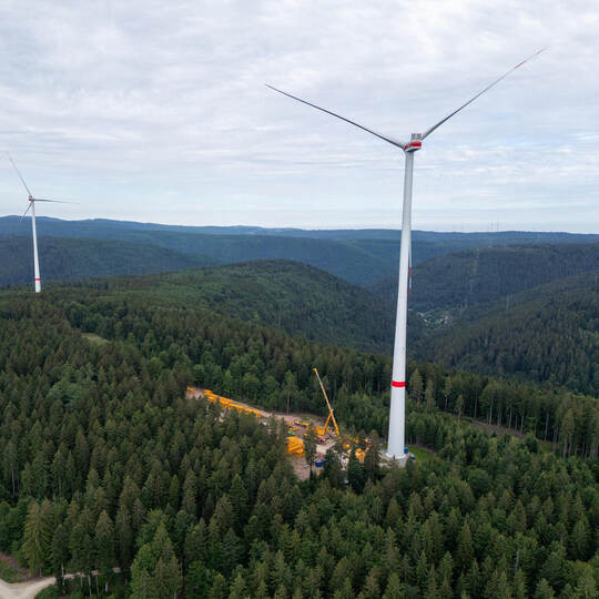 Windpark Kälbling Windrad Defekt