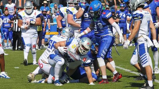 Die Wilddogs (in Weiß) empfangen die Allgäu Comets. Foto: Jürgen Keller