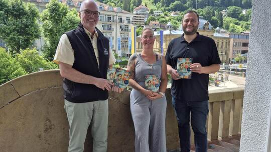 Heiko Stieringer, Sheila Keller und Marco Gauger freuen sich über das gelungene Ferienprogramm. Foto: Ulrike Knöller