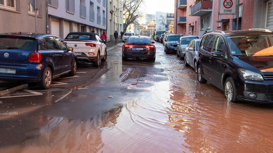 Wasserrohrbruch Hermannstraße Oststadt