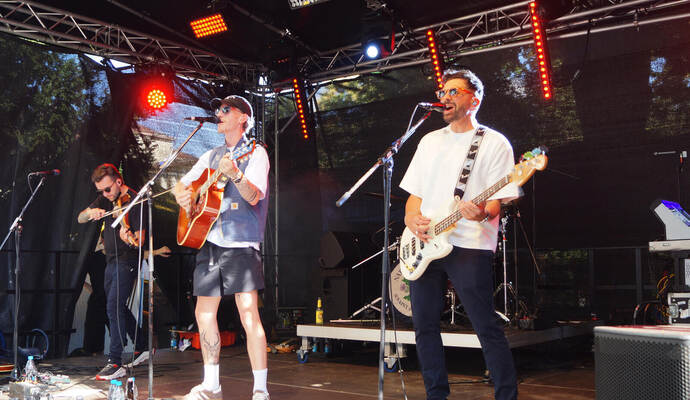 Folk-Rock mit Nathan Evans und seiner Saint Phnx Band beim Pforzheimer Schlosspark Open