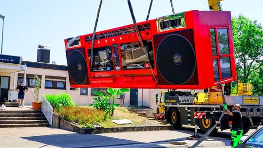 Ghettoblaster als Eisdiele Ghettoblaster als Eisdiele