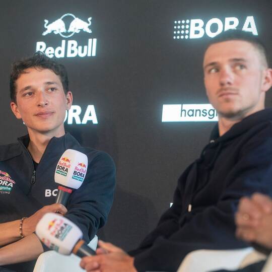 Florian Lipowitz und Remco Evenepoel