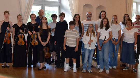 Üben, üben üben: Die Schüler der Jugendmusikschule Neuenbürg proben für das besondere Konzertprojekt mit dem Südwestdeutschen Ka