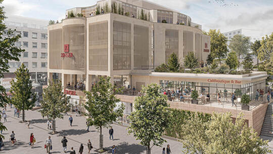 So soll die Zinser-Filiale aussehen. Steinhoff Haehnel Architekten