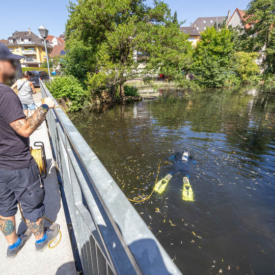 Polizeieinsatz Ententeich Brötzingen