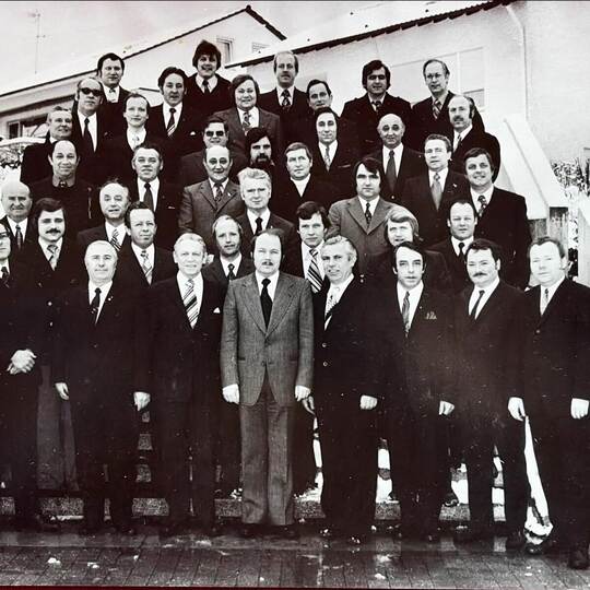 Der Arlinger Chor im Jahr 1976. Damals noch ein reiner Männerchor.