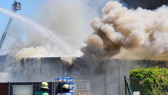 Brand in Reutlinger Industriegebiet