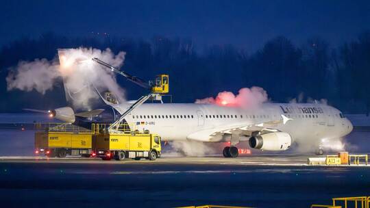 Winterwetter - Flughafen München