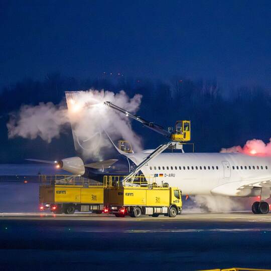 Winterwetter - Flughafen München