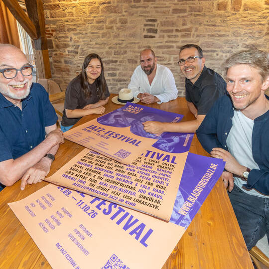 Freuen sich über das bevorstehende Black Forest Jazz Festival (von links): Gerhard Baral (Organisation Black Forest Jazz), Sandr Preview Black Forest Jazz Festival