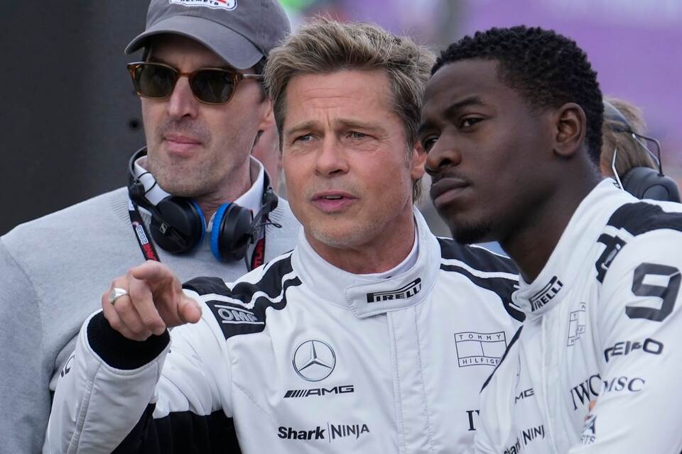 Brad Pitt beim Dreh von Formel-1-Film Brad Pitt beim Dreh von Formel-1-Film