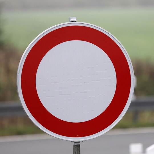Sperrung einer Autobahn