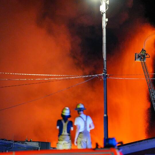 Großbrand in Stuttgart