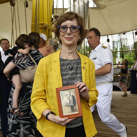Einbürgerungszeremonie auf der Gorch Fock