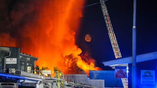 Großbrand in Stuttgart Großbrand in Stuttgart