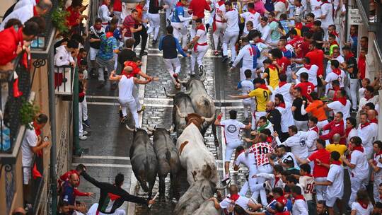 Stierlauf in Pamplona Stierlauf in Pamplona