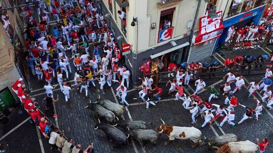 Stierlauf in Pamplona Stierlauf in Pamplona