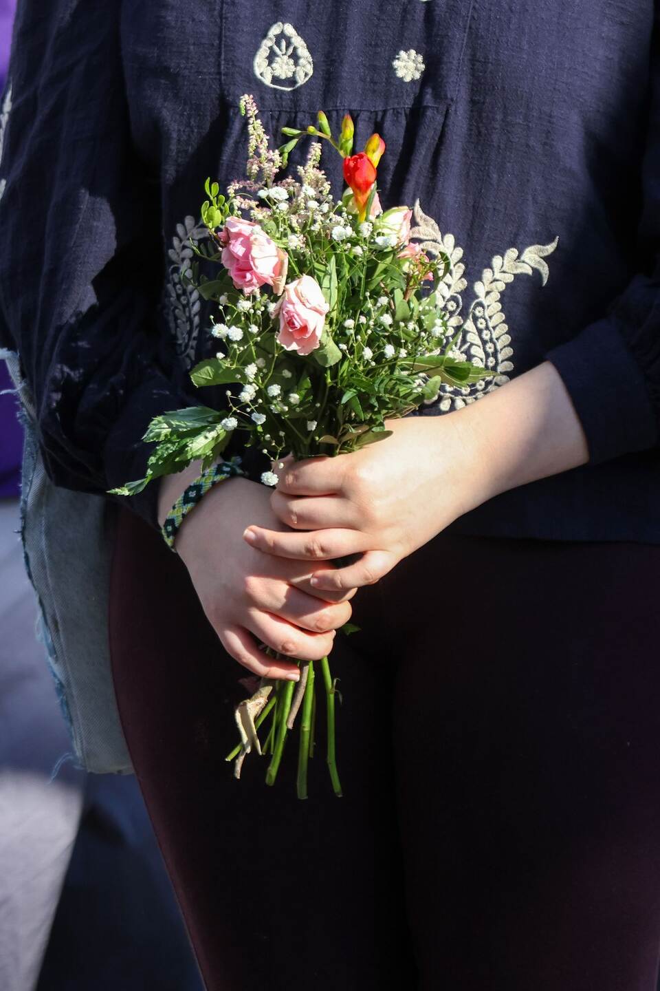 Kundgebung wegen Gewalttat in Stade Kundgebung wegen Gewalttat in Stade