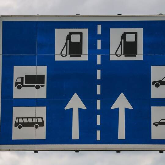 Tankstelle an der Autobahn