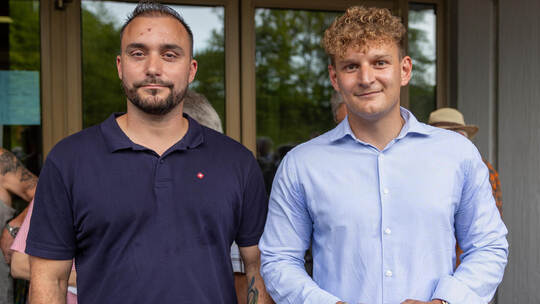 Nur 46 Stimmen trennten Matthias Speidel (links) im ersten Wahlgang vom direkten Wahlsieg. Am Sonntag trifft er in der Stichwahl