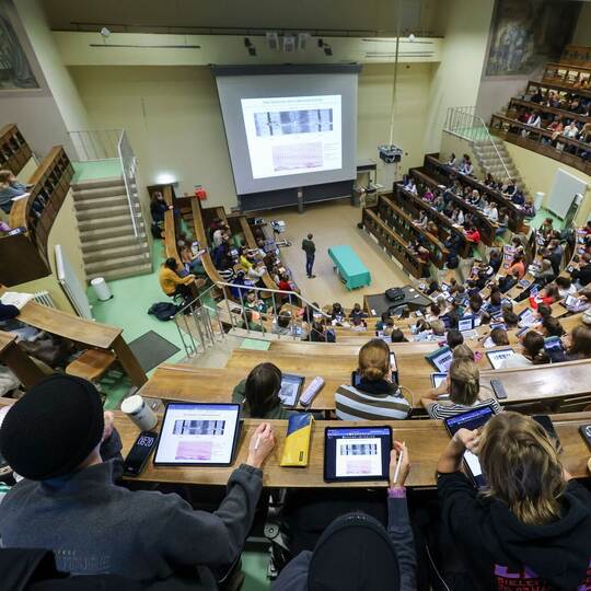Hörsaal an der Uni Leipzig (Symbolbild)