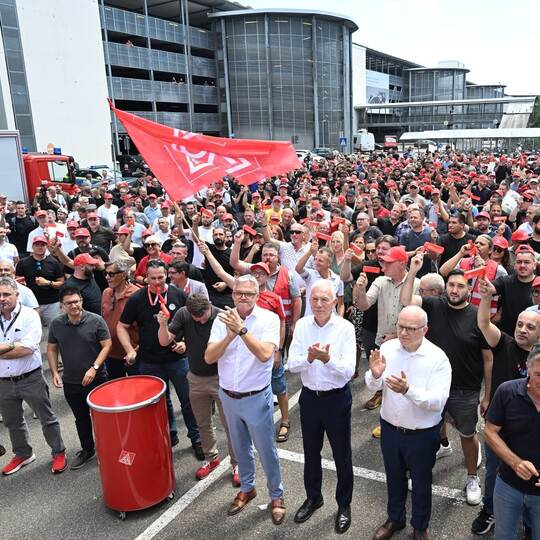 VW-Aufsichtsrat und IG-Metall-Protesttag - Neckarsulm