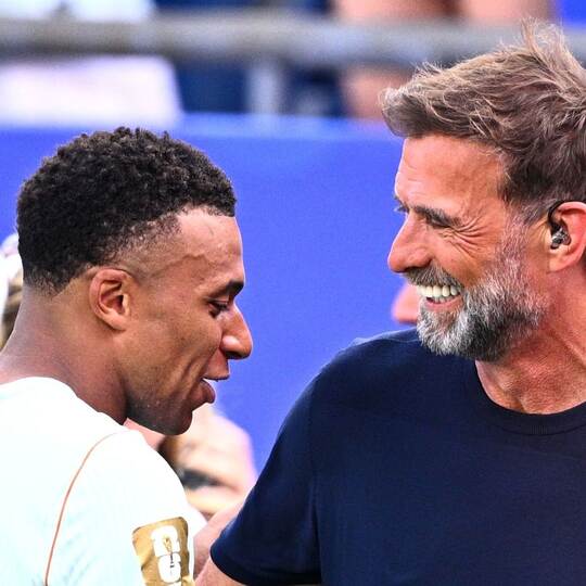 Kylian Mbappé und Jürgen Klopp
