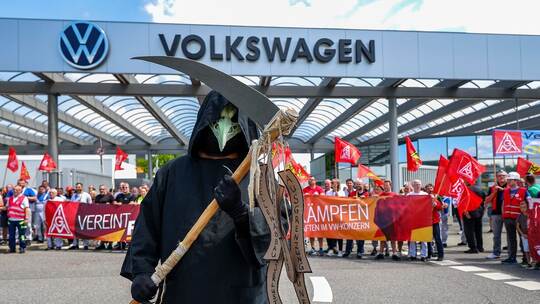 VW-Aufsichtsrat und IG-Metall-Protesttag - Zwickau
