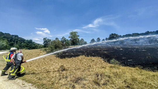 Flächenbrand auf der Schwäbischen Alb