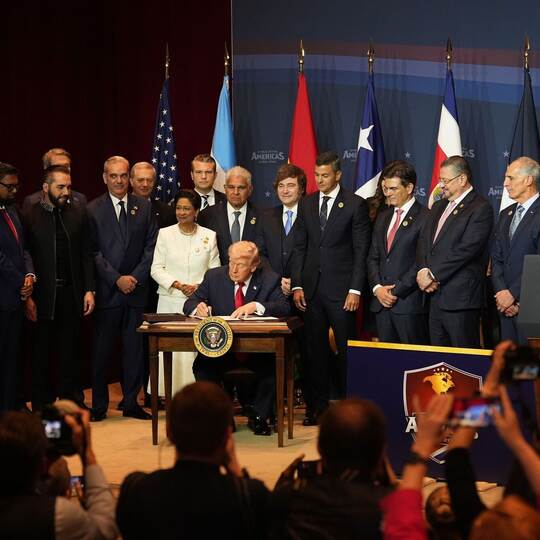 Trump empfängt Regierungschefs aus Lateinamerika und Karibik