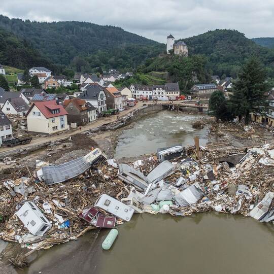 Nach der Flutkatastrophe im Ahrtal
