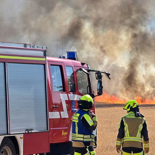 Flächenbrand bei Karlsruhe