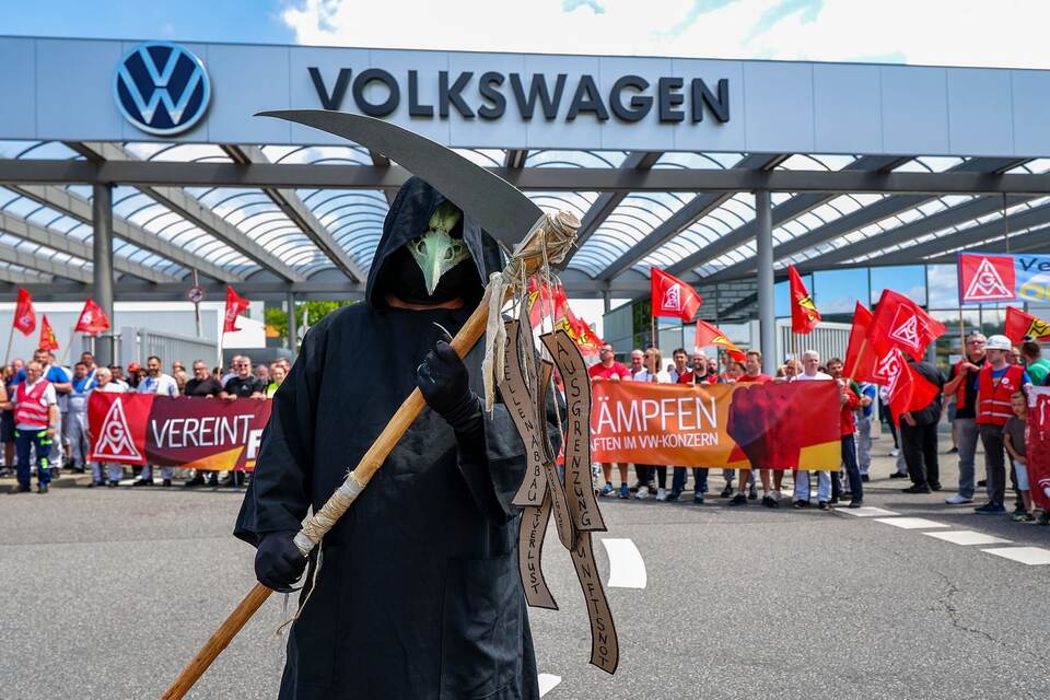 VW-Aufsichtsrat und IG-Metall-Protesttag - Zwickau