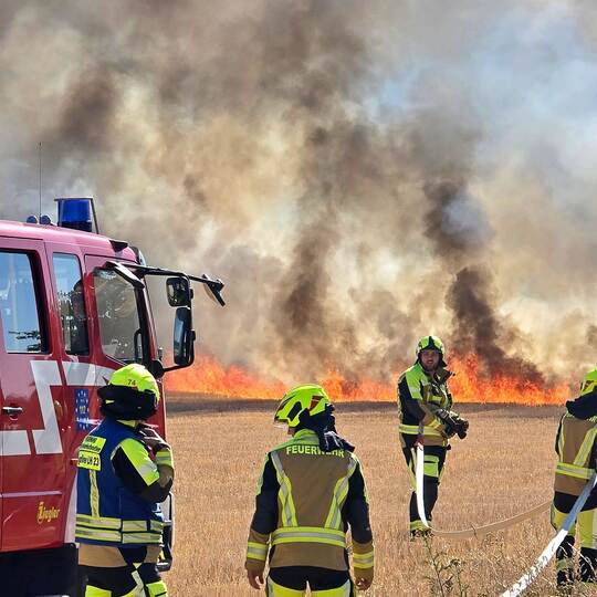 Flächenbrand bei Karlsruhe