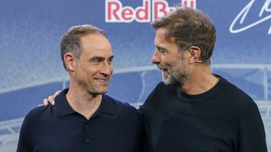 Oliver Mintzlaff und Jürgen Klopp Oliver Mintzlaff und Jürgen Klopp