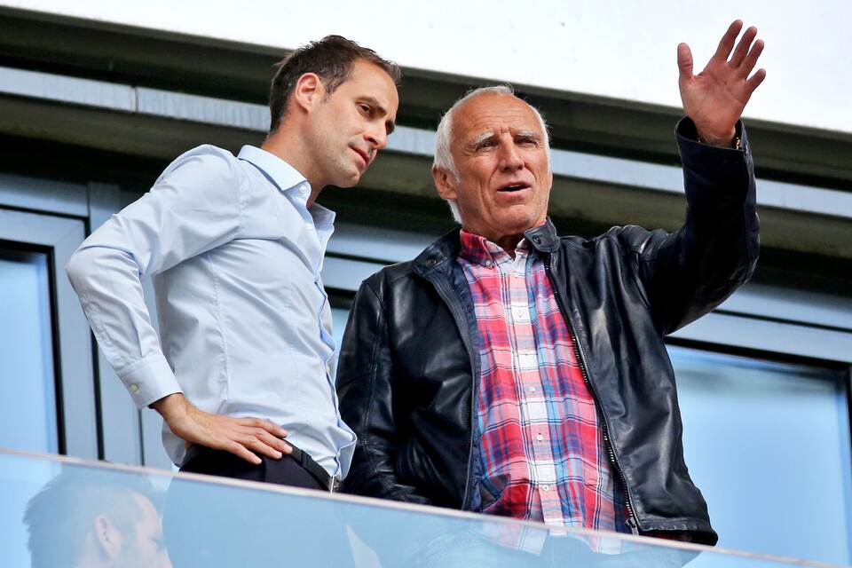 Oliver Mintzlaff (l) und Dietrich Mateschitz Oliver Mintzlaff (l) und Dietrich Mateschitz