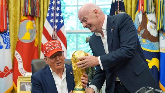 US-Präsident Trump und FIFA-Boss Gianni Infantino US-Präsident Trump und FIFA-Boss Gianni Infantino