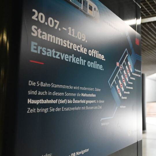 Vor Sperrung S-Bahn-Stammstrecke in Stuttgart