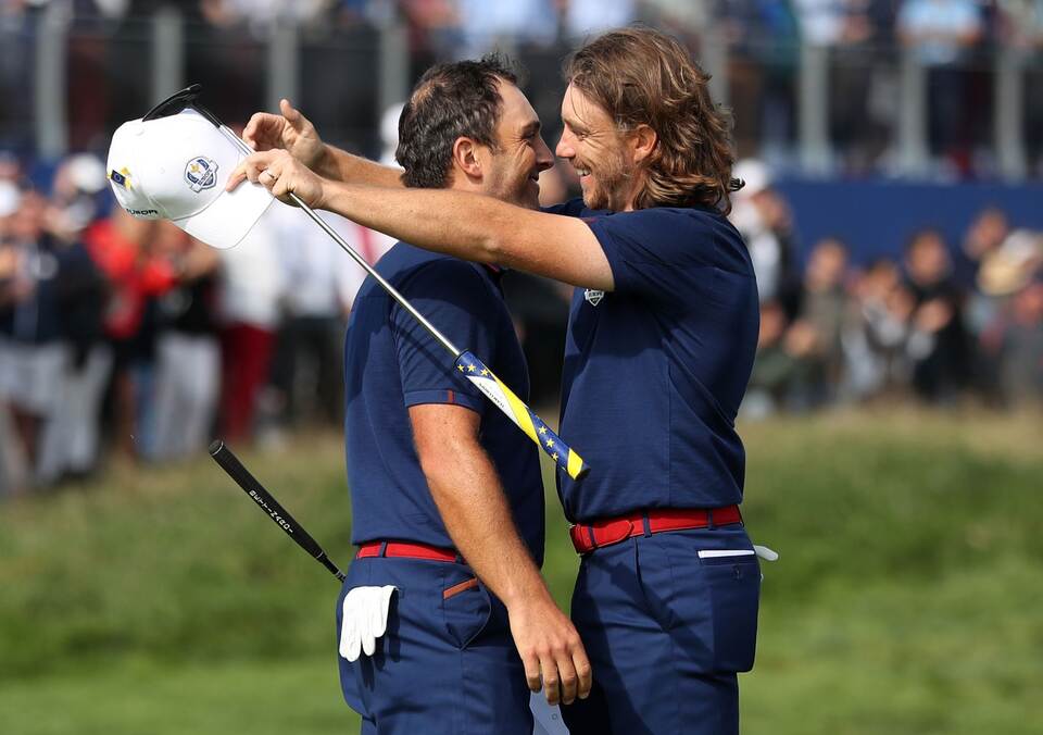 Tommy Fleetwood und Francesco Molinari Tommy Fleetwood und Francesco Molinari
