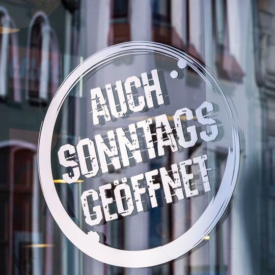 Öffnungszeiten für Geschäfte