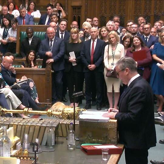 Letzte Fragestunde mit britischem Premierminister Starmer