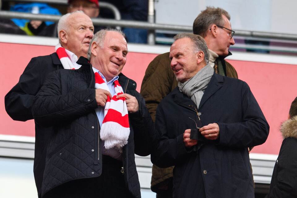 Uli Hoeneß (l) und Karl-Heinz Rummenigge Uli Hoeneß (l) und Karl-Heinz Rummenigge