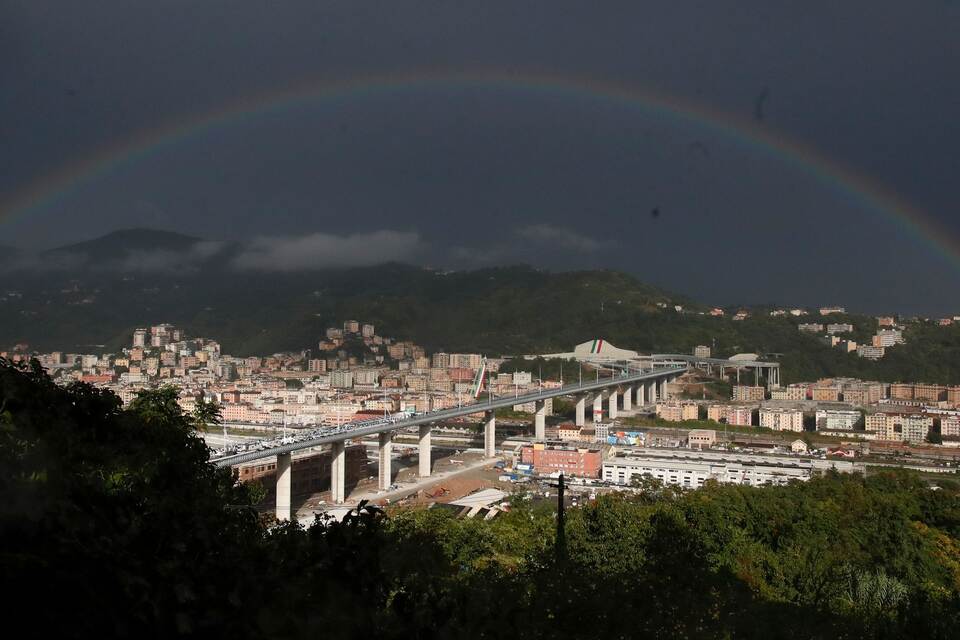 Neue Autobahnbrücke in Genua Neue Autobahnbrücke in Genua